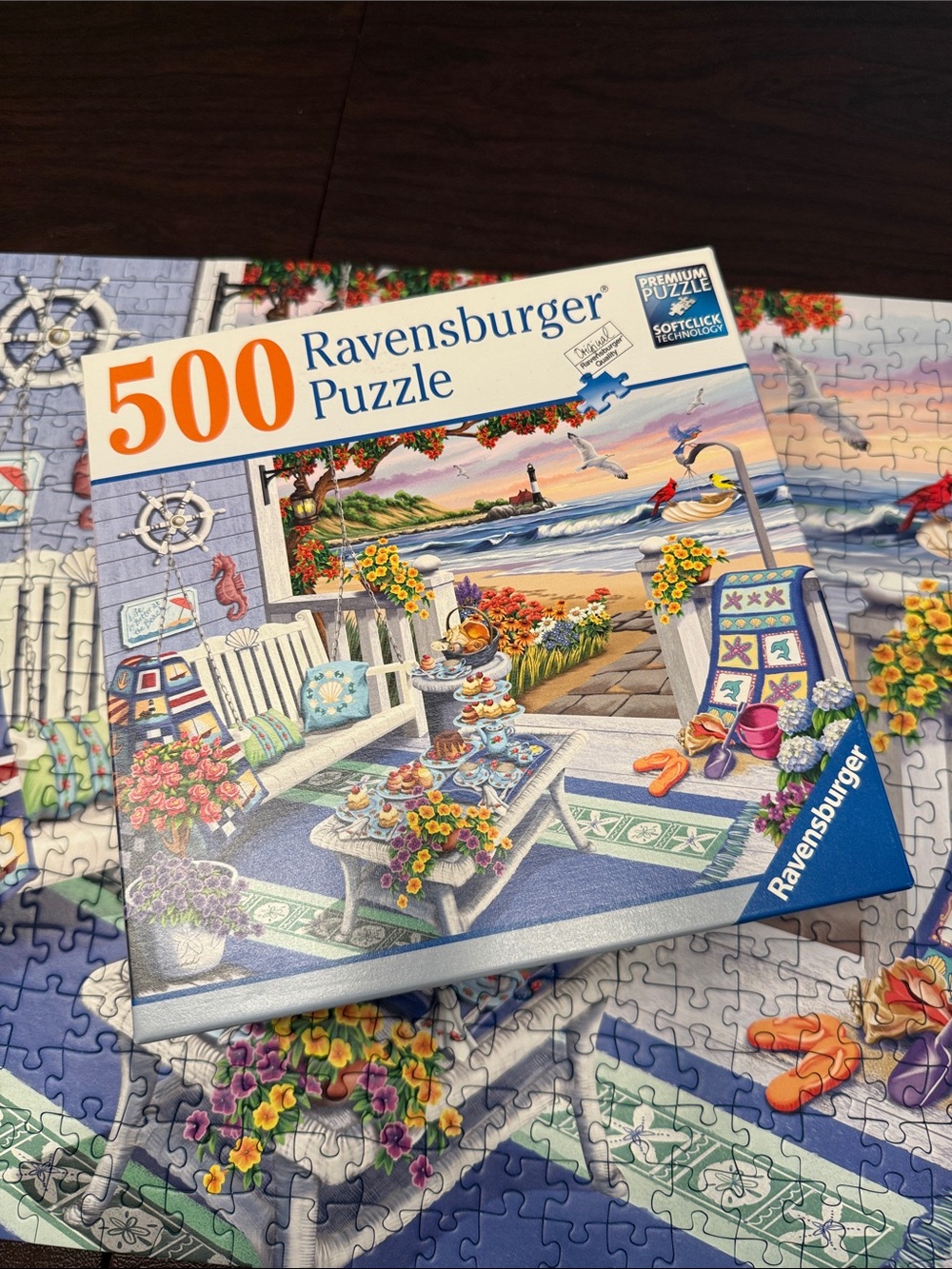 Ravensburger Seaside Sunshine 500 Piece Puzzle No 82 023
